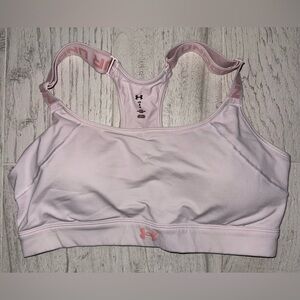 Under Armour Pink Sports Bra/Women’s size Large/Gently Used